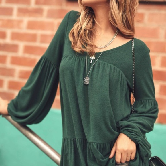 True Emerald Ruffled long Shirt - Picture 6 of 8